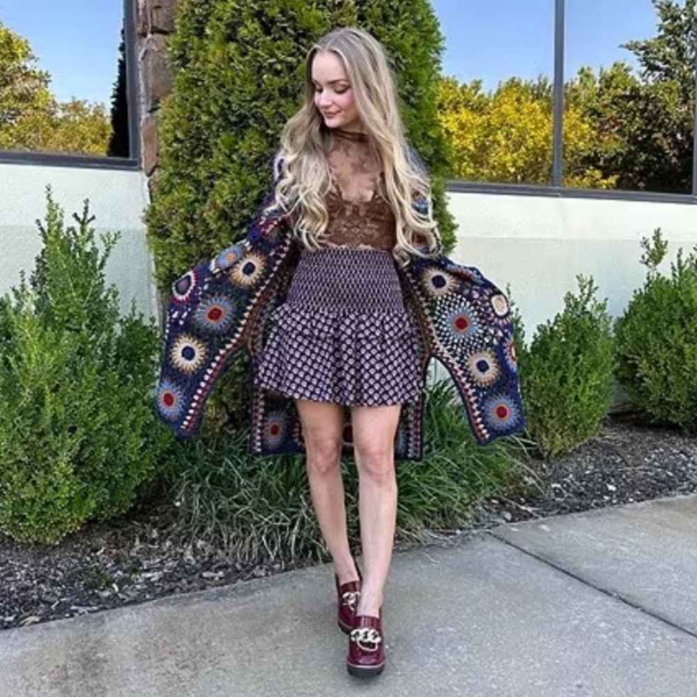 NWT Chelsea & Violet 2pc Foulard Stamps Collection, Coord Set, Top and Skirt